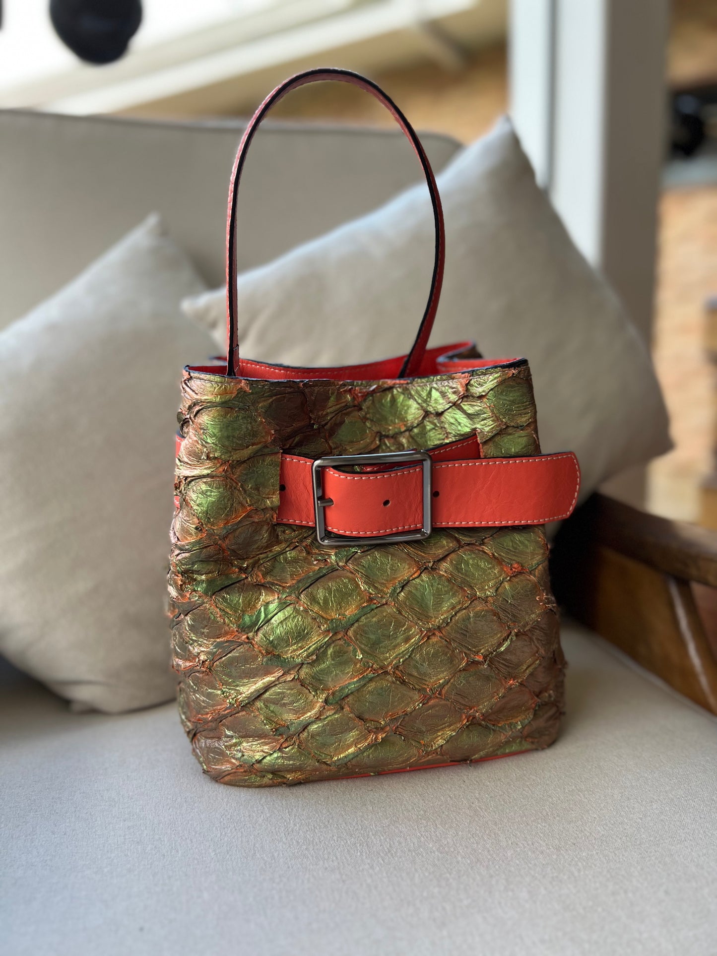 Bolsa bibi em pirarucu