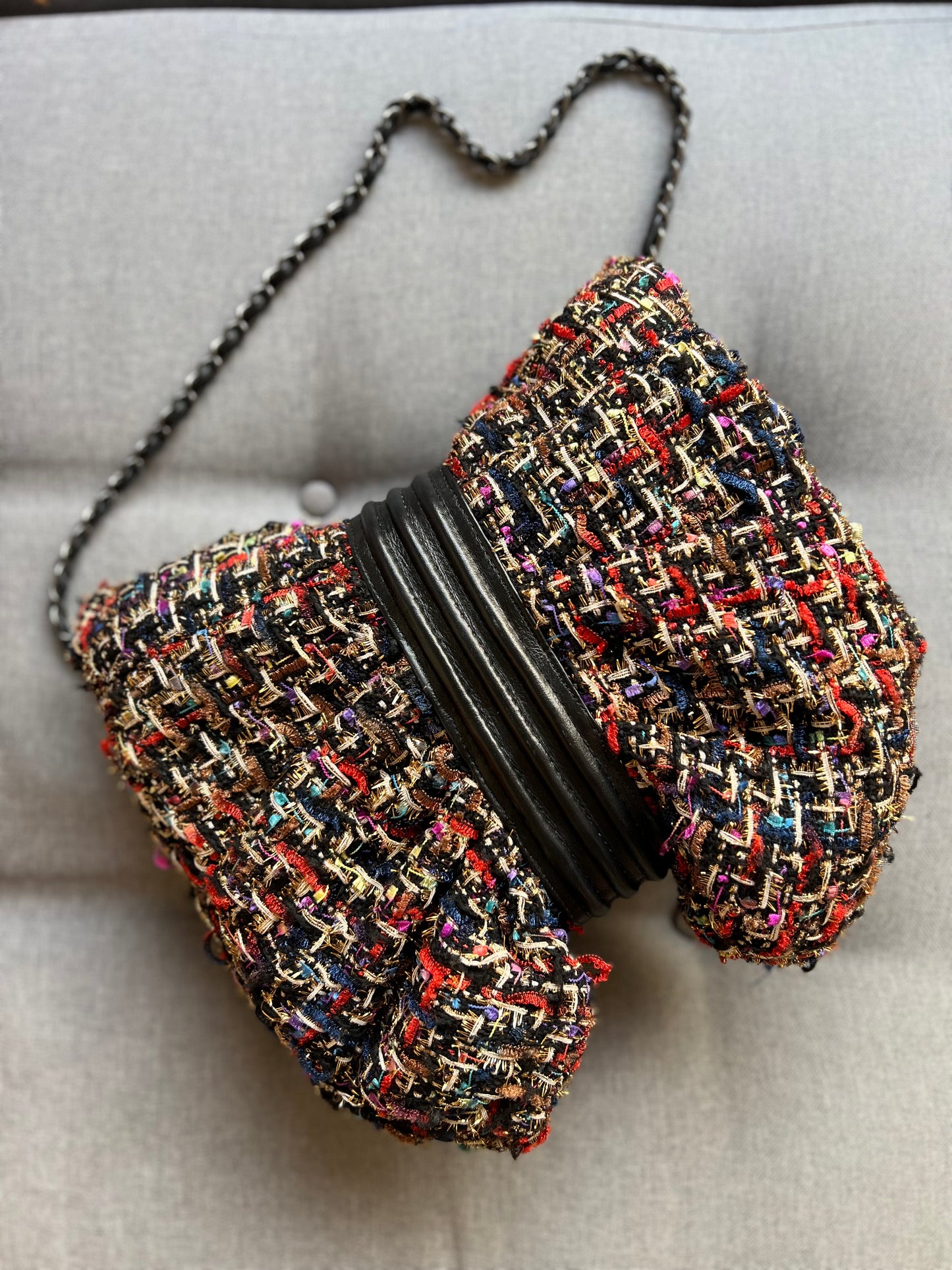 Bolsa Laço Tweed